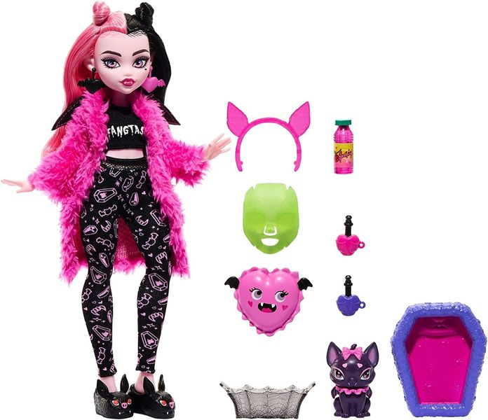 Monster High Doll Draculaura, Creepover Party HKY66 фото